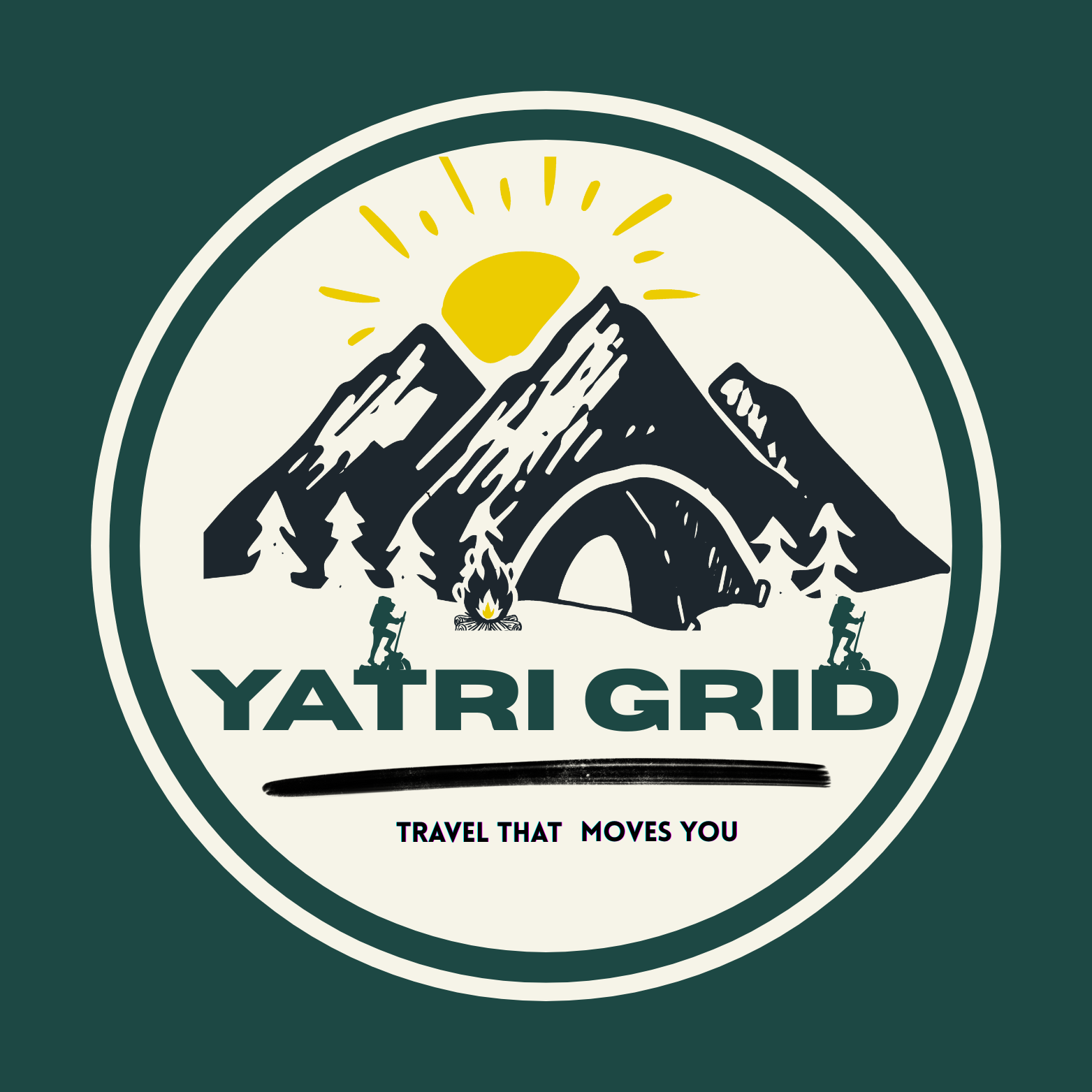 ivory and blue bold circle travel and tour agency logo (1)