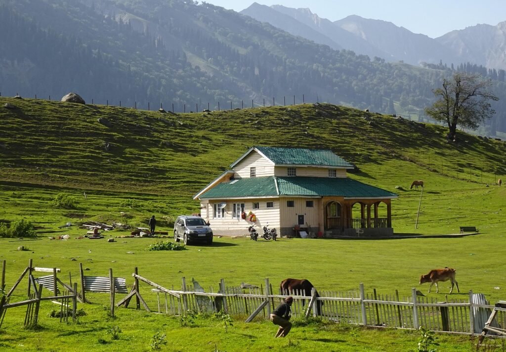 countryside, house, nature, pasture, resort, sonamarg, kashmir, sonamarg, kashmir, kashmir, kashmir, kashmir, kashmir